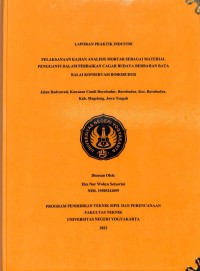 Image of Pelaksanaan Kajian Analisis Mortar sebagai Material Pengganti dalam Perbaikan Cagar Budaya Berbahan Bata