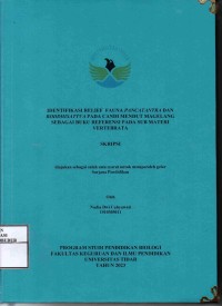 Image of Identifikasi Relief Fauna Pancatantra dan Boddhisattva pada Candi Mendut Magelang sebagai Buku Referensi pada Sub Materi Vertebrata