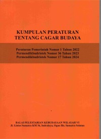 Image of Kumpulan peraturan tentang cagar budaya