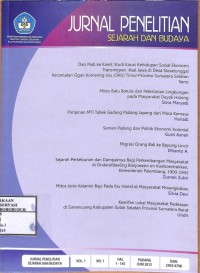 Image of Jurnal penelitian sejarah dan budaya Vol.1 No.1 Juni 2015