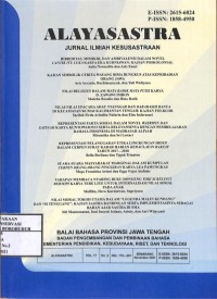 Image of Alayasastra Vol.17 No.2 Hlm 175-291 : Jurnal Ilmiah Kesusastraan