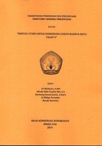 Image of Minyak Atsiri untuk Konservasi Cagar Budaya Batu Tahap II