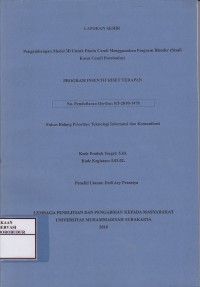 Image of Pengembangan Model 3D untuk Disain Candi Menggunakan Program Blender (Studi Kasus Candi Borobudur)