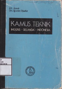 Image of Kamus Teknik Inggris Belanda Indonesia
