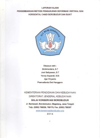 Image of Pengembangan metode pengukuran deformasi vertikal dan horisontal candi Borobudur dan bukit