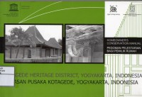 Image of Kawasan Pusaka Kotagede, Yogyakarta, Indonesia : Pedoman Pelestarian Bagi Pemilik Rumah