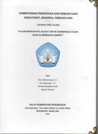 Image of Kajian mortar etil silikat untuk konservasi cagar budaya berbahan andesit