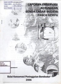 Image of Laporan observasi kerusakan benda cagar budaya pasca gempa