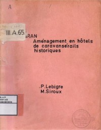 Image of Amenagement en Hotels de Caravanserails Historiques