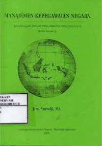 Image of Manajemen Kepegawaian Negara