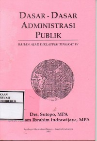 Image of Dasar - Dasar Administrasi Publik