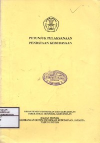 Image of Petunjuk Pelaksanaan Pendataan Kebudayaan
