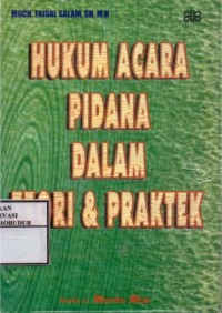 Image of Hukum Acara Pidana Dalam Teori dan Praktek