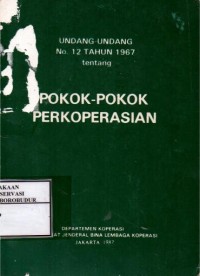 Image of Pokok - Pokok Perkoperasian