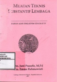 Image of Muatan Teknis Substantif Lembaga