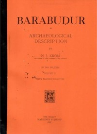 Image of Barabudur : Archaeological Description Volume II : With 2 plates in Collotype