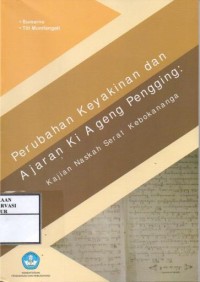 Image of Perubahan keyakinan dan ajaran Ki Ageng Pengging : Kajian Naskah Serat Kebokananga