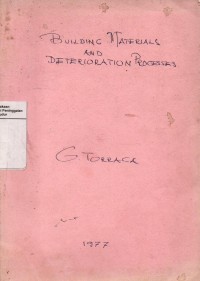 Image of Building materials and deterioration processes