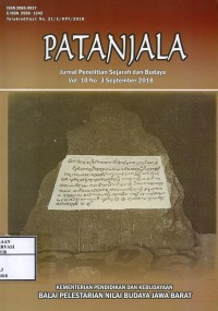 Image of Patanjala Vol.10 No.3 September 2018 : Representasi 