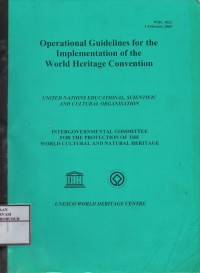 Image of Operational Guidelines For The Implementation Of The World Heritage Convention