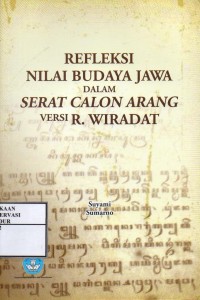 Image of Refleksi nilai budaya jawa dalam serat calon arang versi R.Wiradat