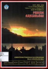 Image of Forum arkeologi Vol. 32 Nomor 2 Oktober 2019 : Eksistensi Stenasellus Sp. pada gua hunian prasejarah di kawasan kars bukit bulan sarolangun Jambi, Identifikasi dan pemaknaan relief flora pada tinggalan arkeologi di lereng barat gunung lawu, Jejak kata bilangan dalam prasasti berbahasa bali kuno hubungan kekerabatannya dalam rumpun bahasa melayu, Analisis konstrastif konstruktif pasif bahasa jawa kuna dab bahasa jawa (studi kasus prasasti harinjin), eksistensi kampung adat di sumba tengah, Perilaku konsumsi kerang oleh masyarakat pesisir desa halerman alor barat daya nusa tenggara timur