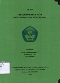 Image of Penggunaan resin alam untuk konsolidasi artefak kayu