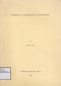Image of Methods of Conservation of Monuments