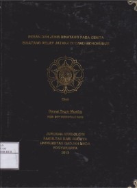 Image of Peran dan Jenis Binatang pada Cerita Binatang Relief Jataka di Candi Borobudur