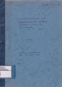 Image of Conservation and Preservation of Dead Historic Cities in Indonesia