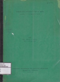 Image of Laporan Hasil Kunjungan Kerja ke Jepang Tanggal 7 - 16 Nopember 1990