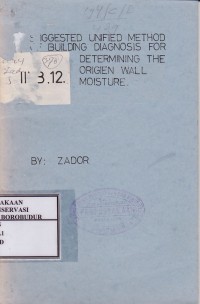 Image of Suggested Unified Method Building Diagnosis For Determining The Origien Wall Moisture