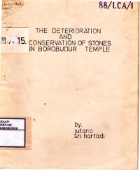 Image of The Deterioration and Conservation of Stones in Borobudur Temple