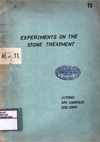 Image of Experiments On The Stone Treatment