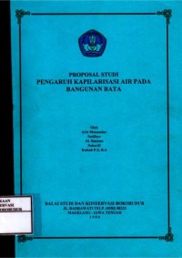 Image of Proposal Studi Pengaruh Kapilarisasi Air pada Bangunan Bata