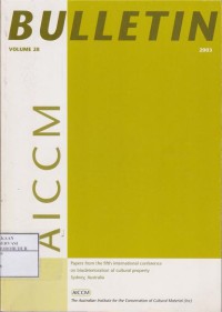 Image of BULLETIN Vol. 28 Th. 2013 AICCM