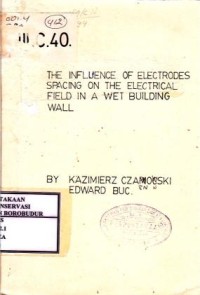 Image of The Infuence of Electrodes Spacing on The Electrical Field in A Wet Building Wall