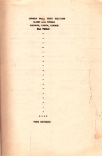 Image of Laporan Hasil Studi Kelayakan Masjid Saka Tunggal Pekuncen, Sempor, Kebumen Jawa Tengah