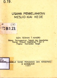 Image of Usaha Penyelamatan Mesjid Kiai Kede