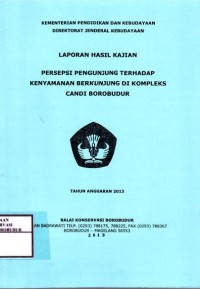 Image of Persepsi Pengunjung Terhadap Kenyamanan Berkunjung di Kompleks Candi Borobudur