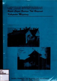 Image of Laporan Inventarisasi Benda Cagar Budaya Tak Bergerak Kabupaten Magelang