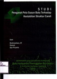 Image of Laporan Studi Pengaruh Pola Susun Batu Terhadap Kestabilan Struktur Candi