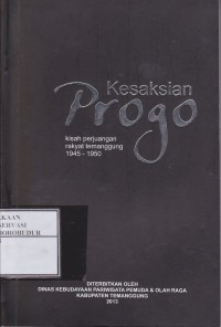 Image of Kesaksian progo kisah perjuangan rakyat temanggung 1945-1950