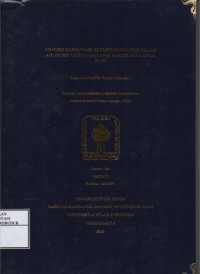 Image of Analisis kandungan aluminium dan besi dalam air filter layer pada candi borobudur lantai satu