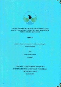 Image of Studi etnozoologi burung merak hijau (Pavomuticus) pada relief jataka di candi Borobudur sebagai buku referensi