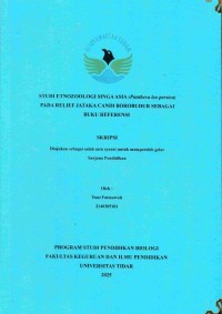 Image of Studi etnozoologi singa asia (Panthera leo persica) pada relief jataka candi Borobudur sebagai buku referensi